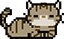 A pixel art icon of a cat